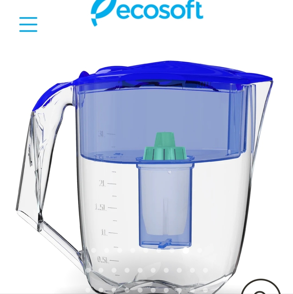 NWB Ecosoft LUNA pitcher filter + 4 replacement filters